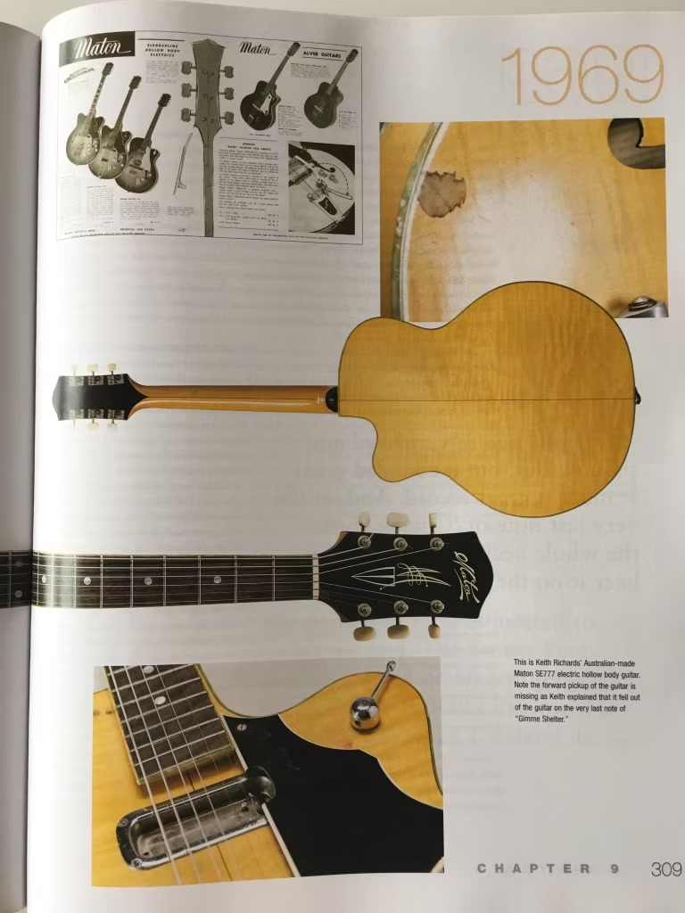 Maton SE777, detail