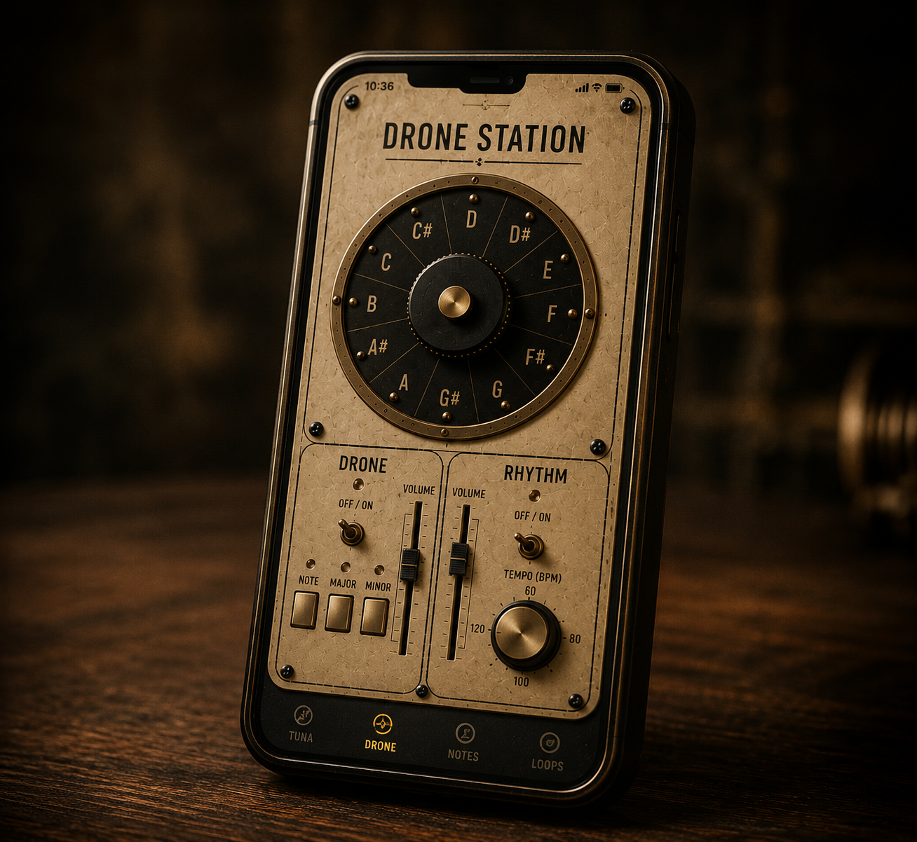 Drone Station app on phone
